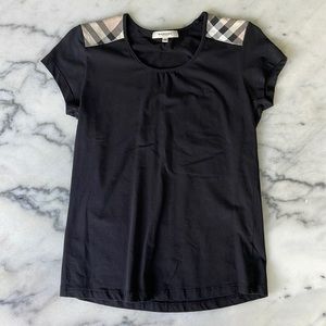 Kids large black Burberry t shirt